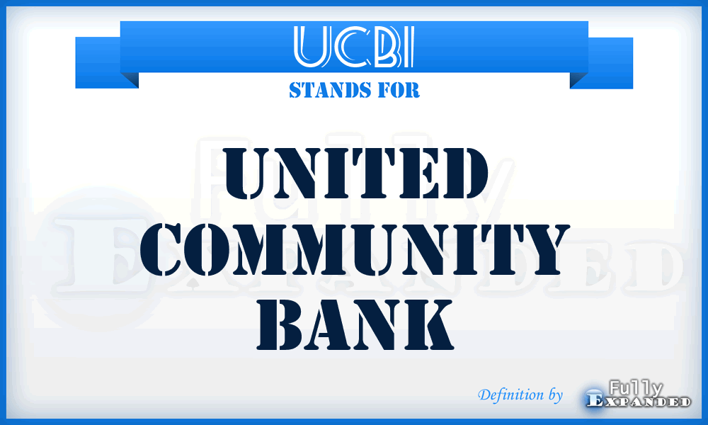 UCBI - United Community Bank