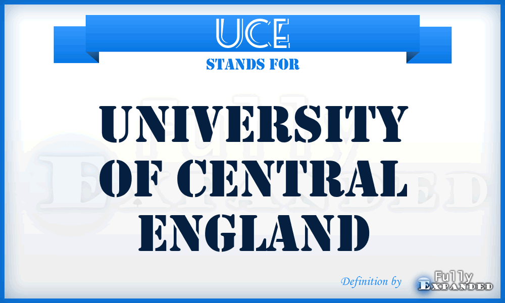 UCE - University of Central England