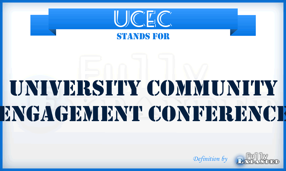 UCEC - University Community Engagement Conference