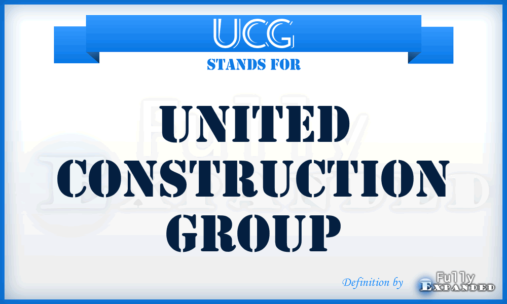 UCG - United Construction Group