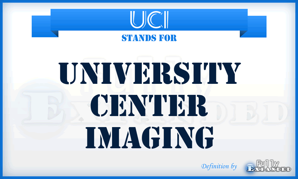 UCI - University Center Imaging
