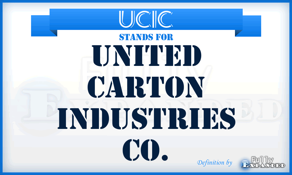 UCIC - United Carton Industries Co.