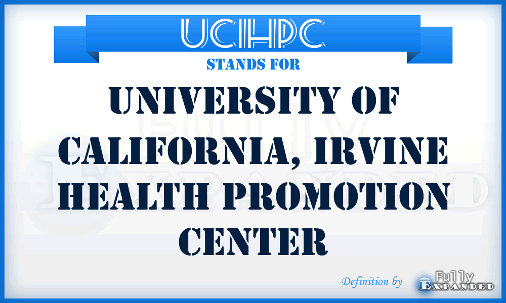 UCIHPC - University of California, Irvine Health Promotion Center
