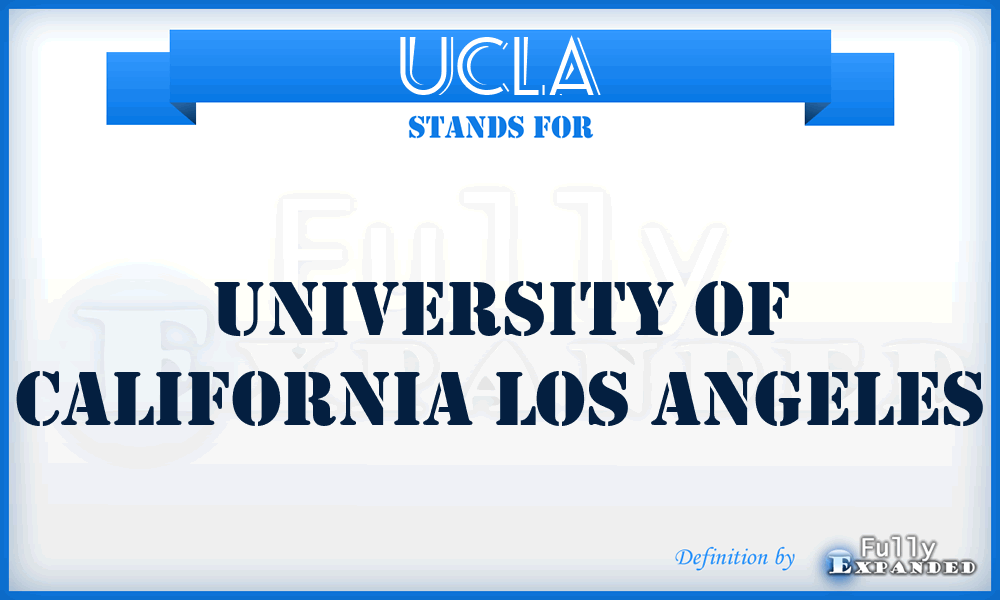 UCLA - University of California Los Angeles