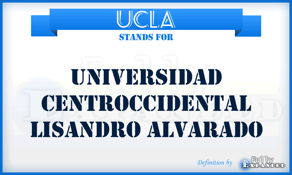 UCLA - Universidad Centroccidental Lisandro Alvarado