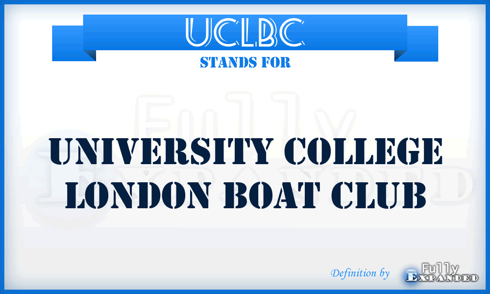 UCLBC - University College London Boat Club