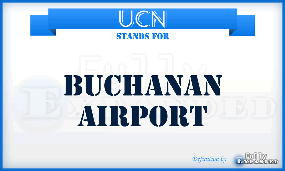 UCN - Buchanan airport