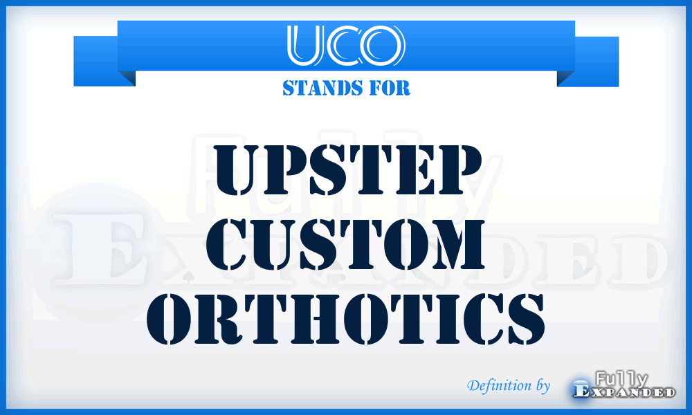 UCO - Upstep Custom Orthotics