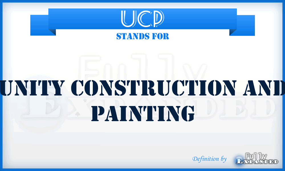 UCP - Unity Construction and Painting