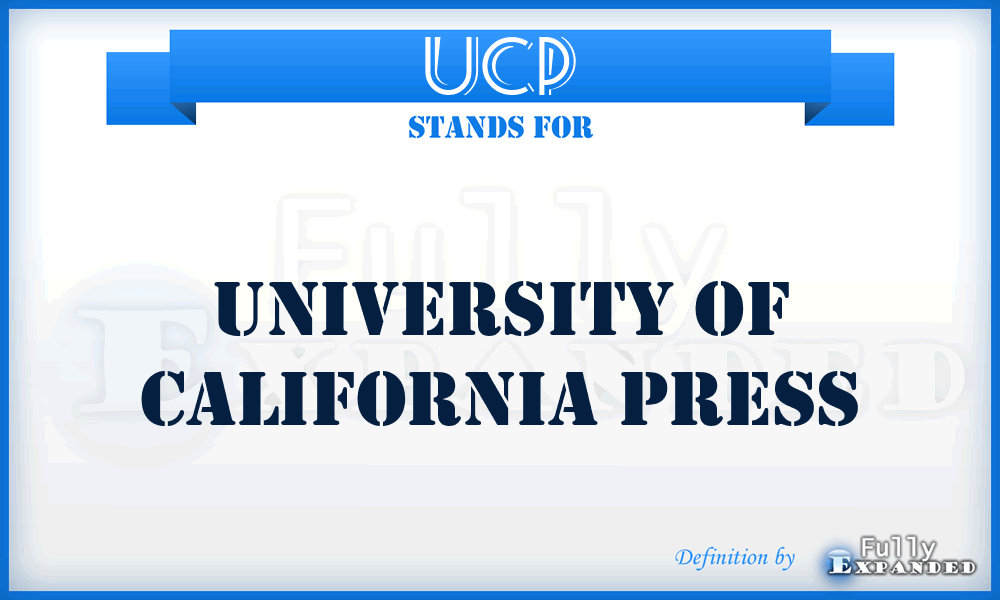 UCP - University of California Press