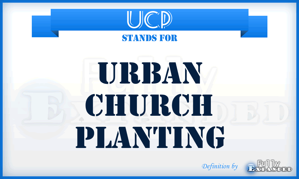UCP - Urban Church Planting