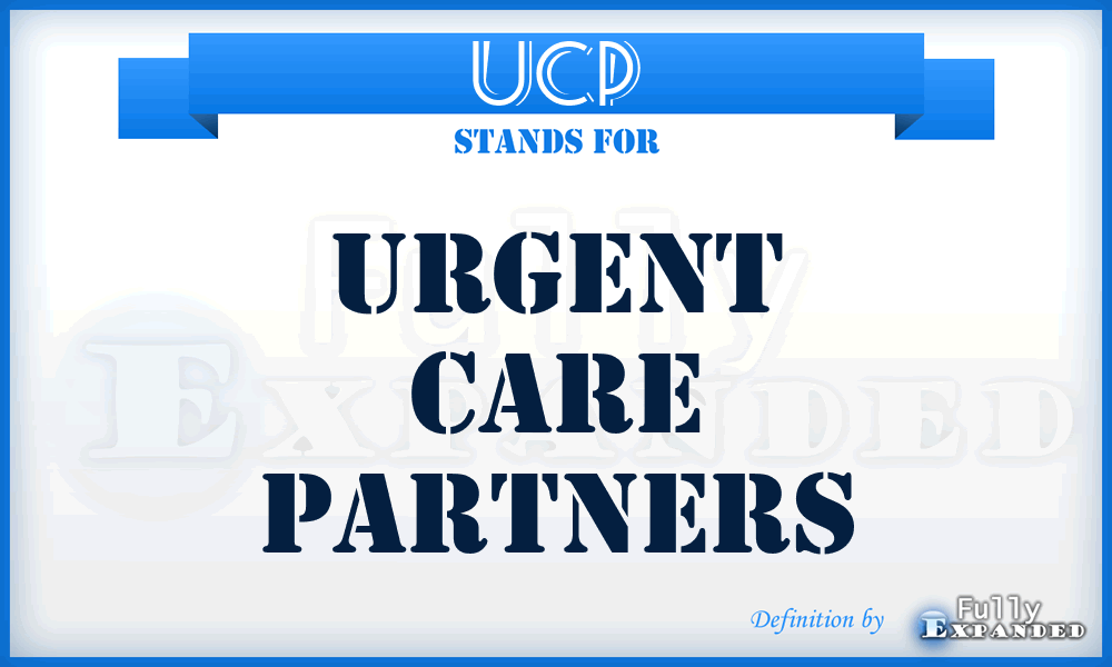 UCP - Urgent Care Partners