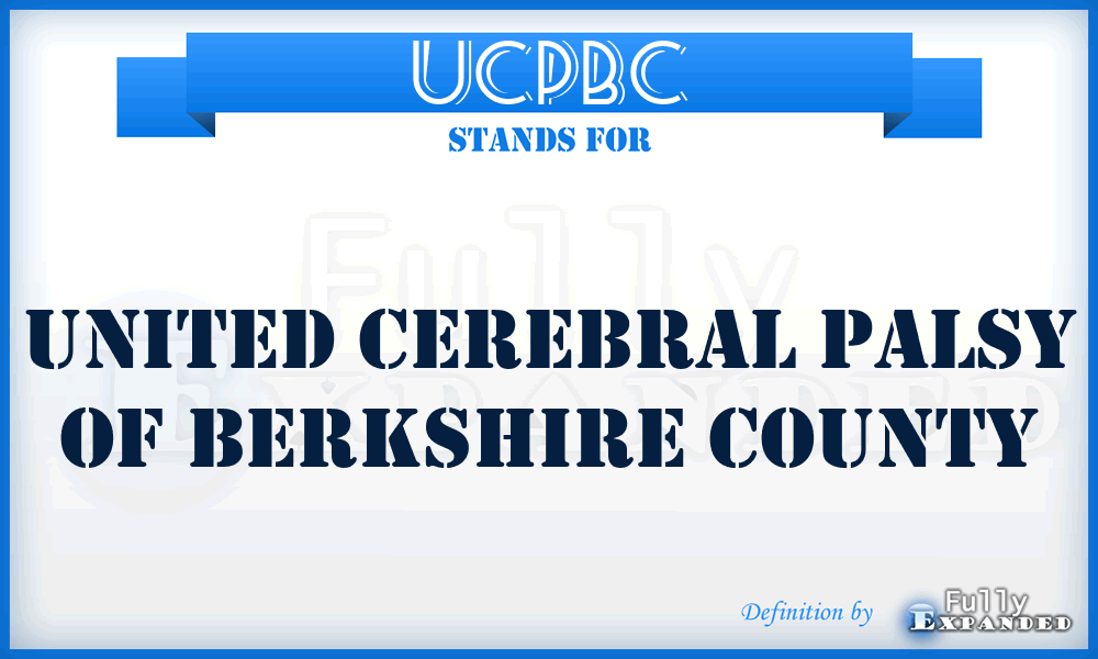 UCPBC - United Cerebral Palsy of Berkshire County