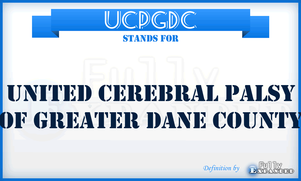 UCPGDC - United Cerebral Palsy of Greater Dane County