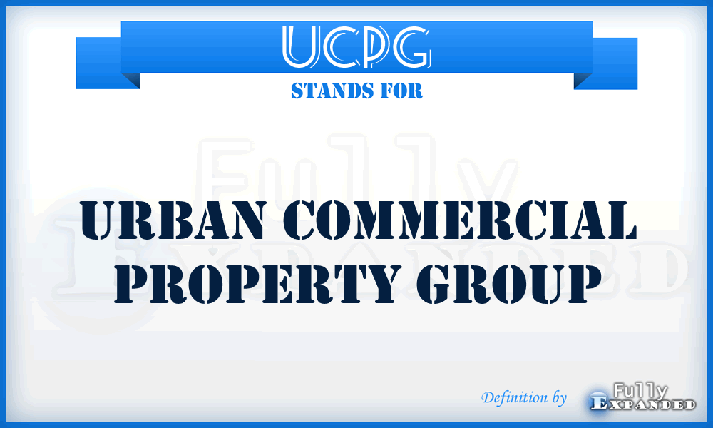 UCPG - Urban Commercial Property Group