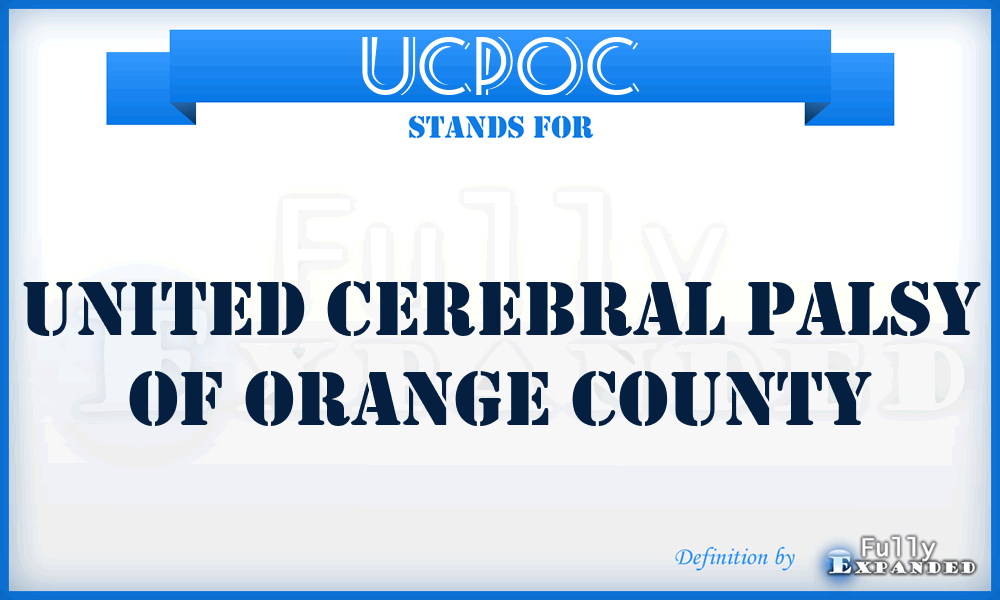 UCPOC - United Cerebral Palsy of Orange County