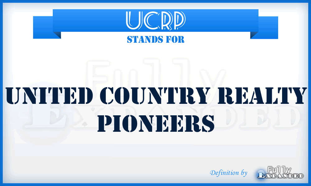 UCRP - United Country Realty Pioneers