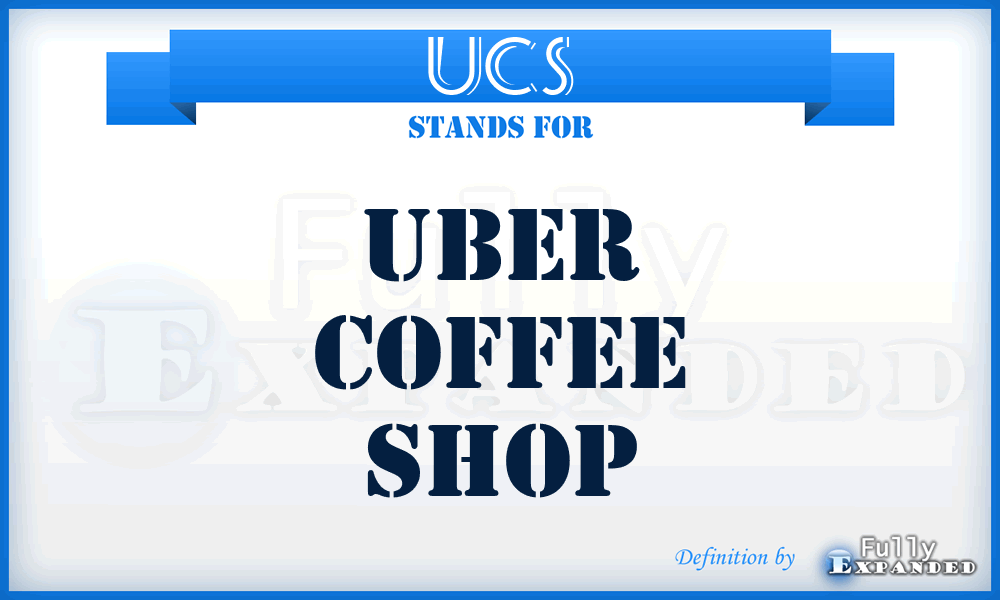 UCS - Uber Coffee Shop