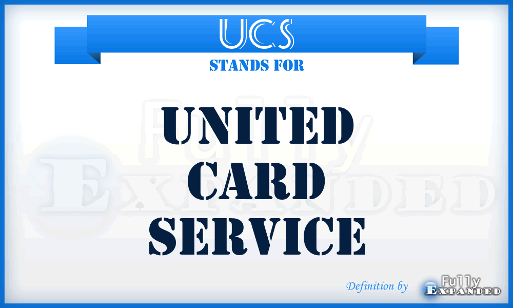 UCS - United Card Service