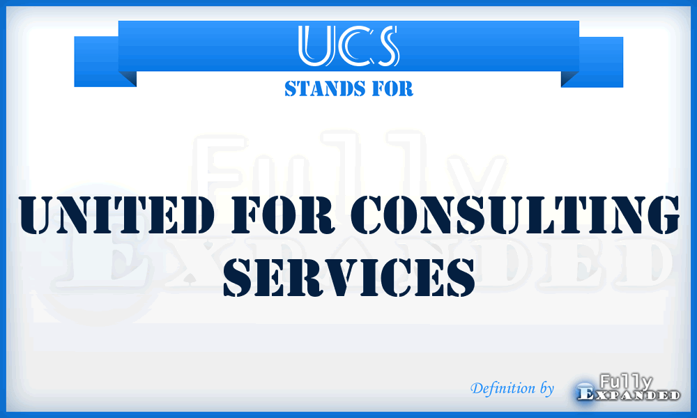UCS - United for Consulting Services