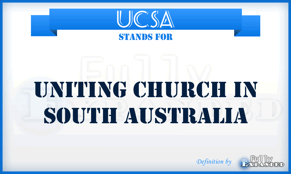 UCSA - Uniting Church in South Australia