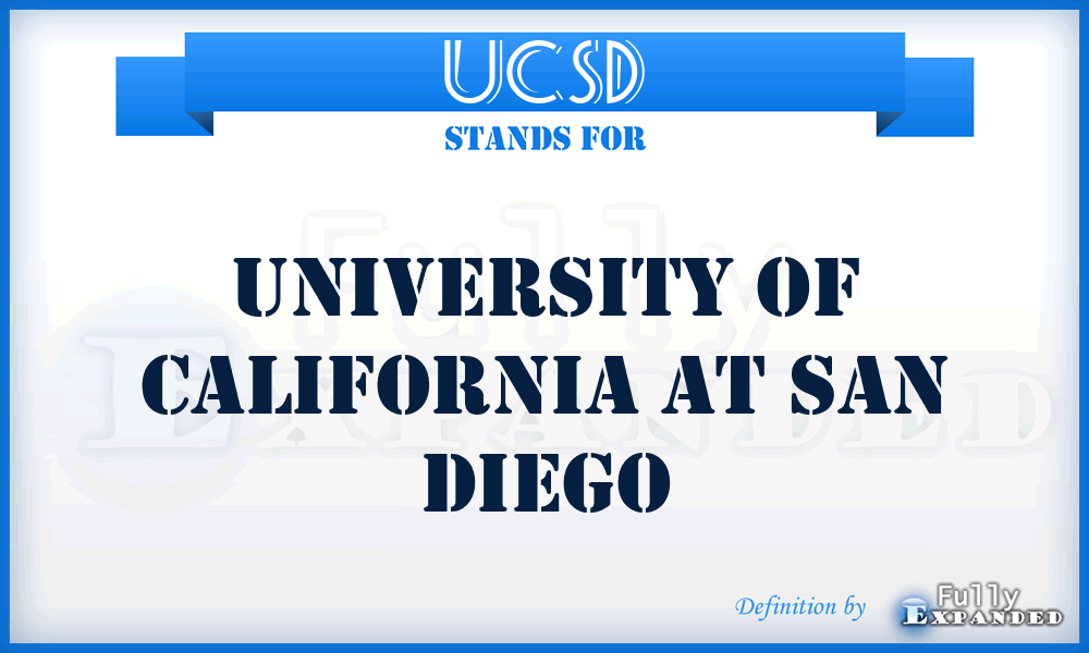 UCSD - University of California at San Diego