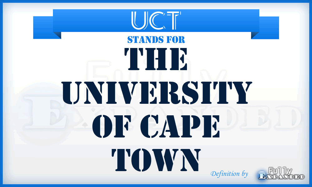 UCT - The University Of Cape Town