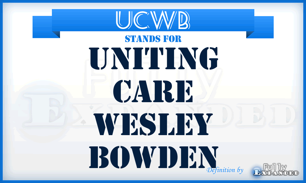 UCWB - Uniting Care Wesley Bowden