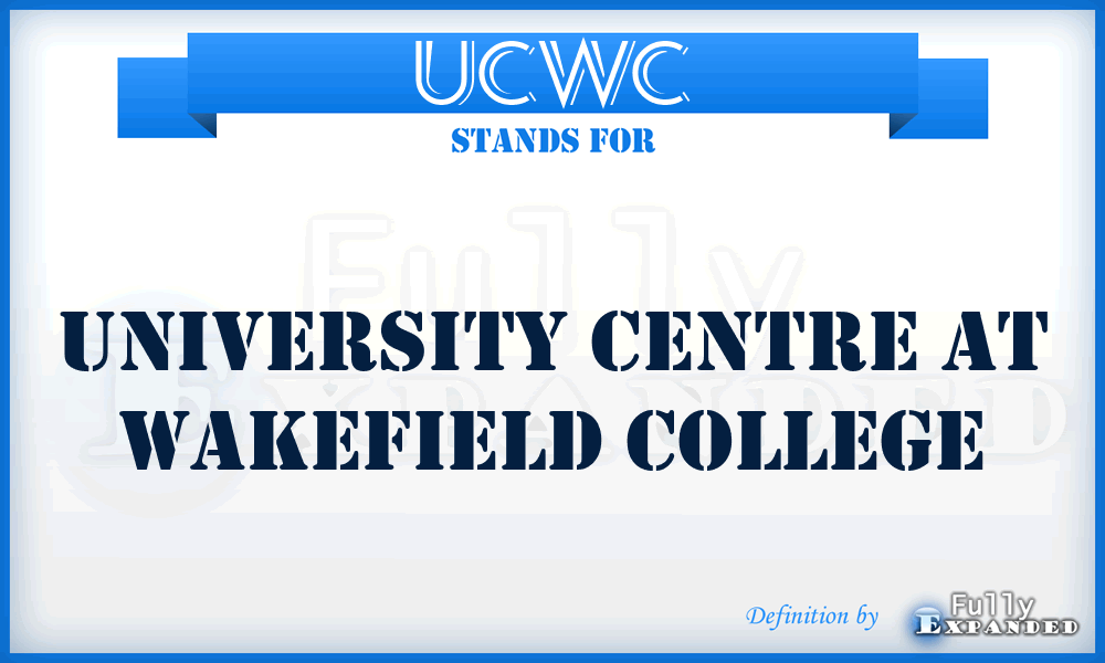 UCWC - University Centre at Wakefield College