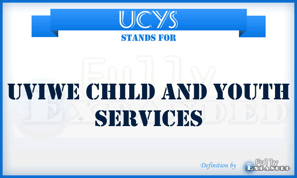 UCYS - Uviwe Child and Youth Services