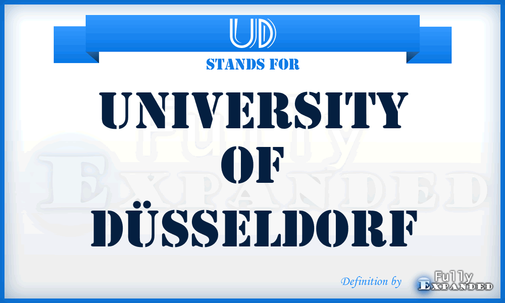 UD - University of Düsseldorf