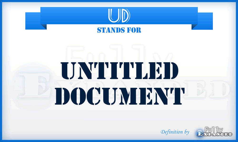 UD - Untitled Document