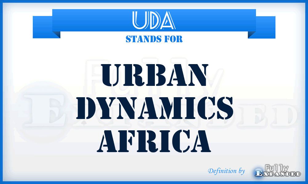 UDA - Urban Dynamics Africa