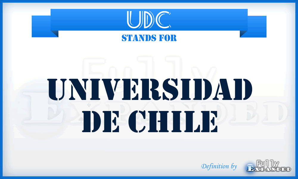 UDC - Universidad de Chile