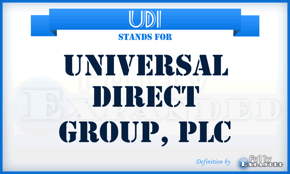 UDI - Universal Direct Group, PLC