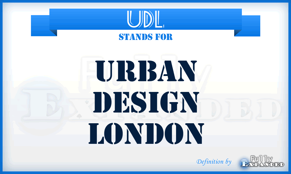 UDL - Urban Design London