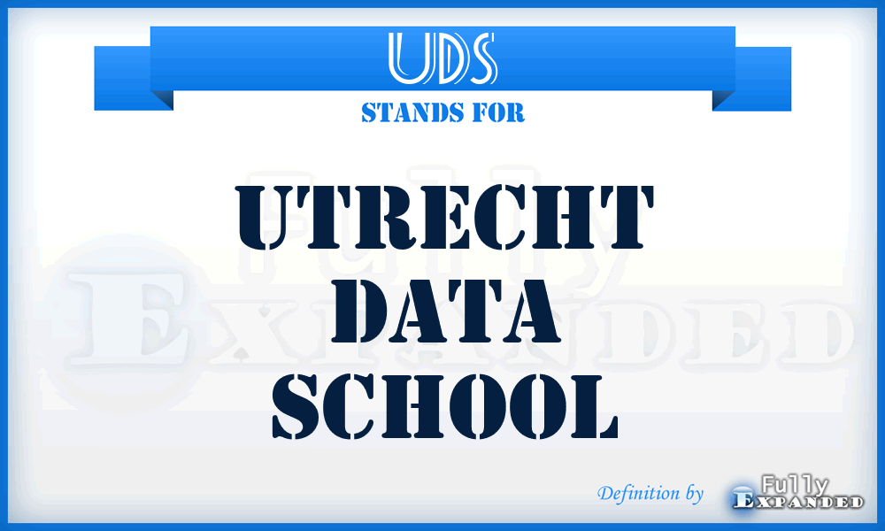 UDS - Utrecht Data School