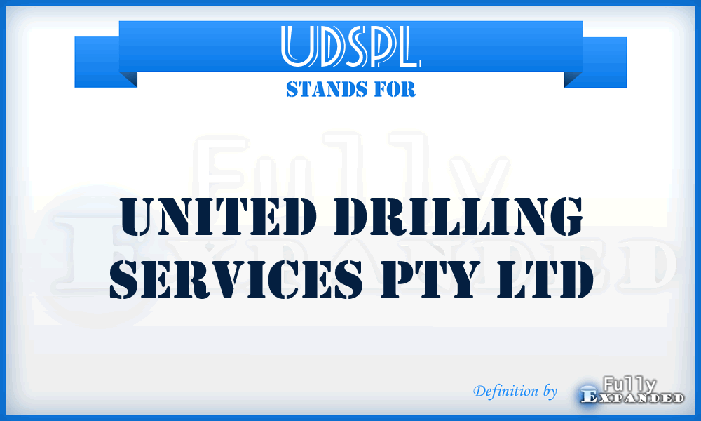 UDSPL - United Drilling Services Pty Ltd