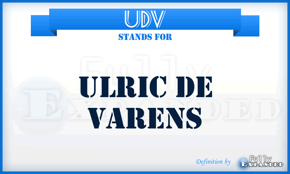 UDV - Ulric de Varens