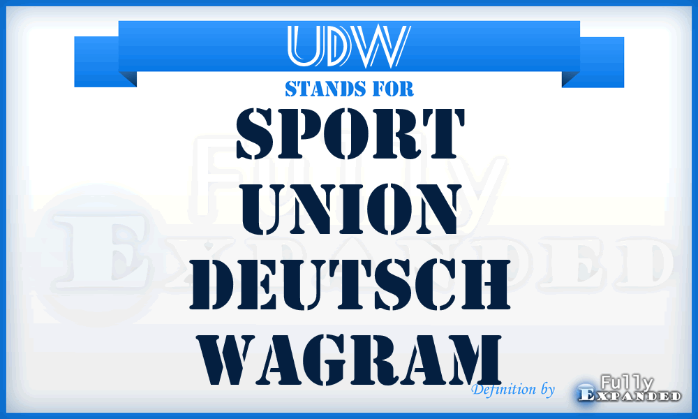 UDW - Sport Union Deutsch Wagram