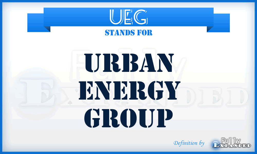 UEG - Urban Energy Group