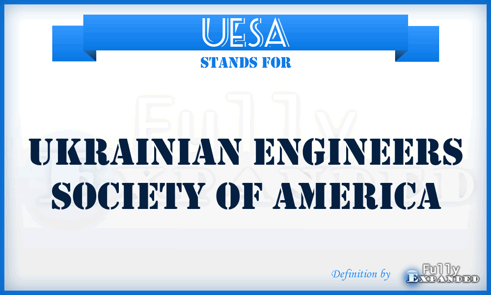 UESA - Ukrainian Engineers Society of America