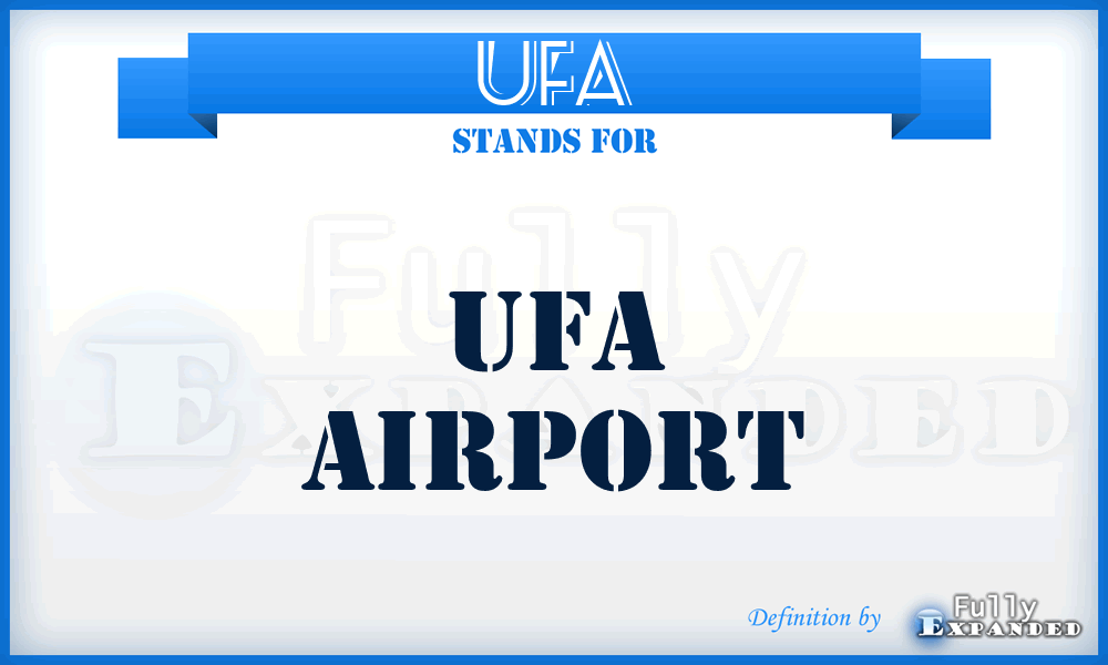 UFA - Ufa airport