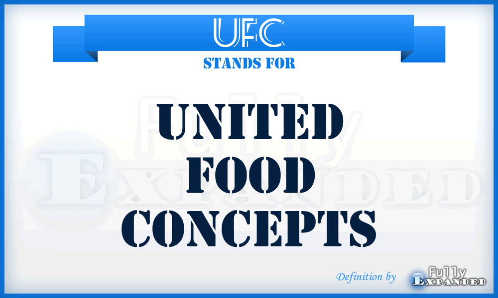 UFC - United Food Concepts