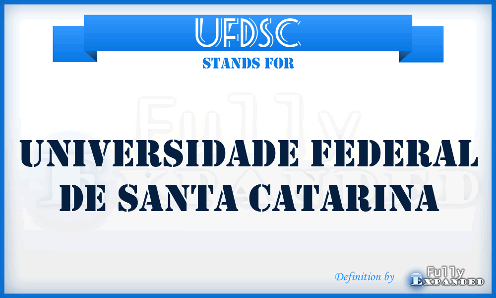 UFDSC - Universidade Federal de Santa Catarina
