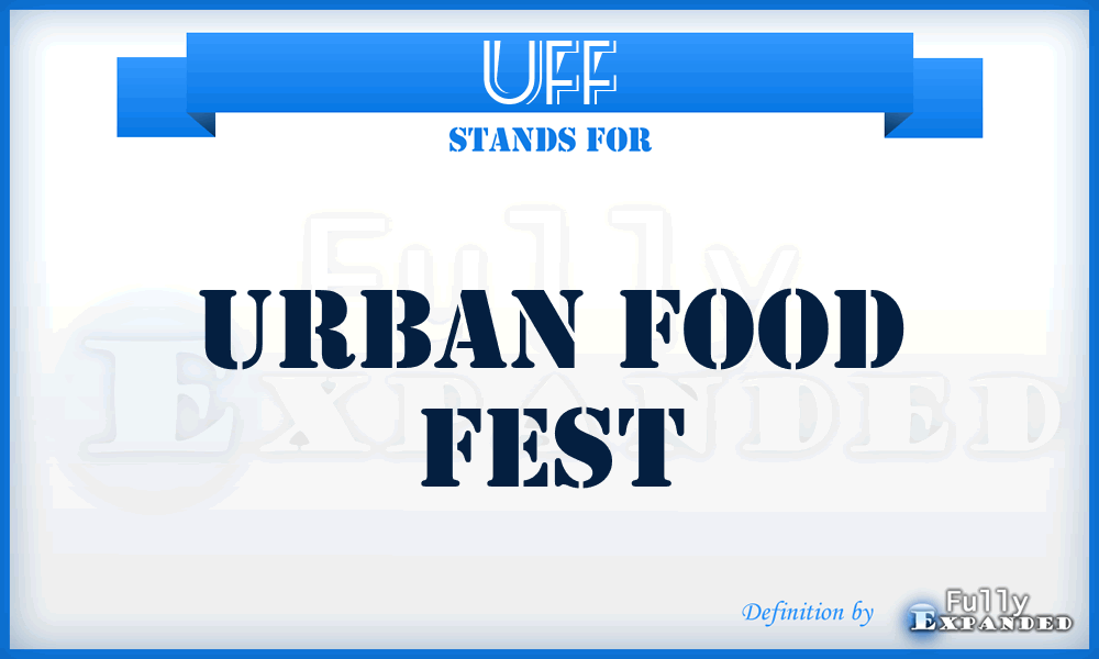 UFF - Urban Food Fest