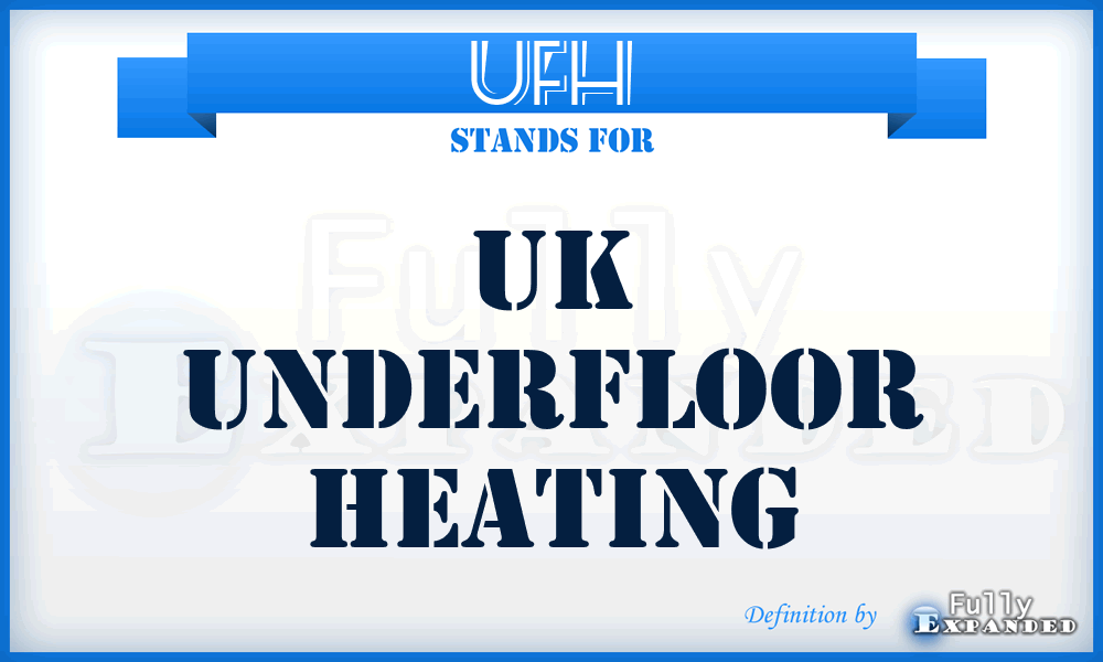 UFH - UK UnderFloor Heating