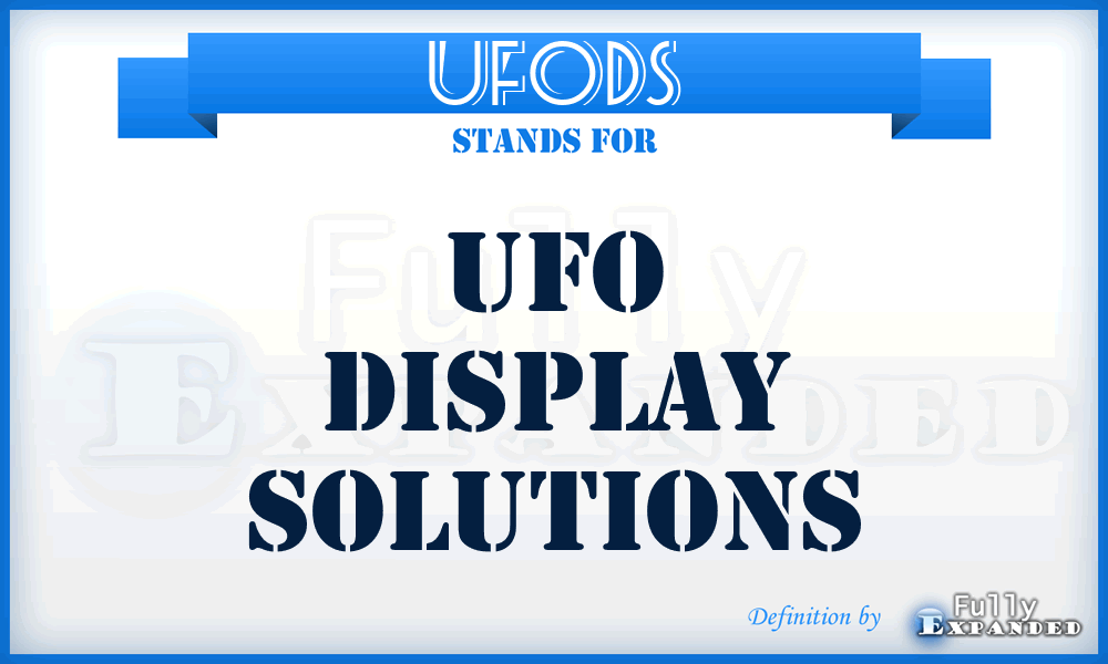 UFODS - UFO Display Solutions