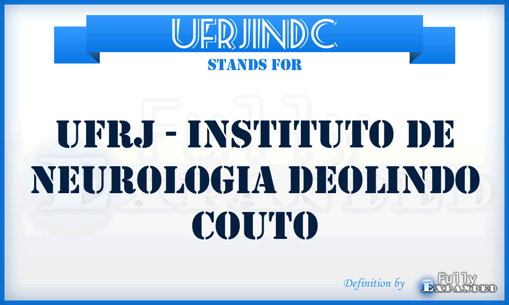 UFRJINDC - UFRJ - Instituto de Neurologia Deolindo Couto