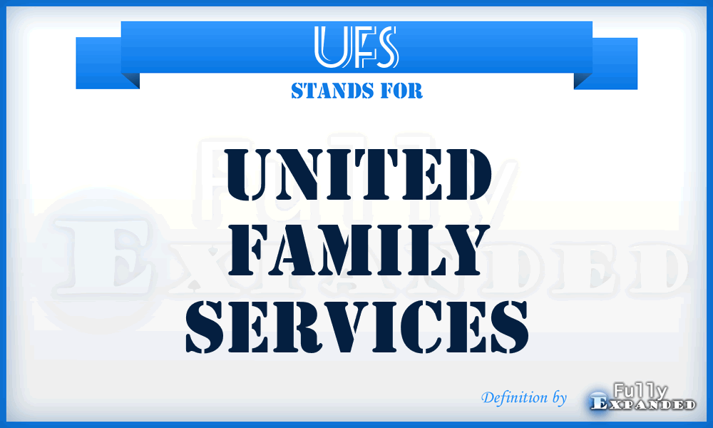 UFS - United Family Services